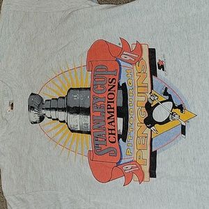 Vintage Starter Stanley Cup Champions Pittsburgh Penquins NHL 1991 Medium